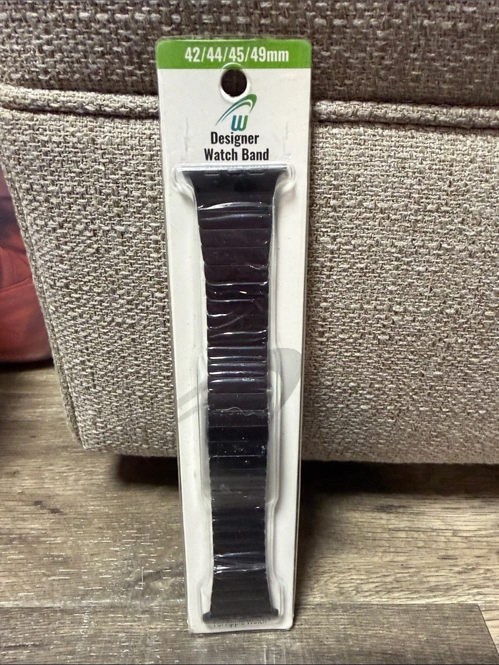 Designer Watch Band Stainless Stretch Bracelet - Black - Unbranded